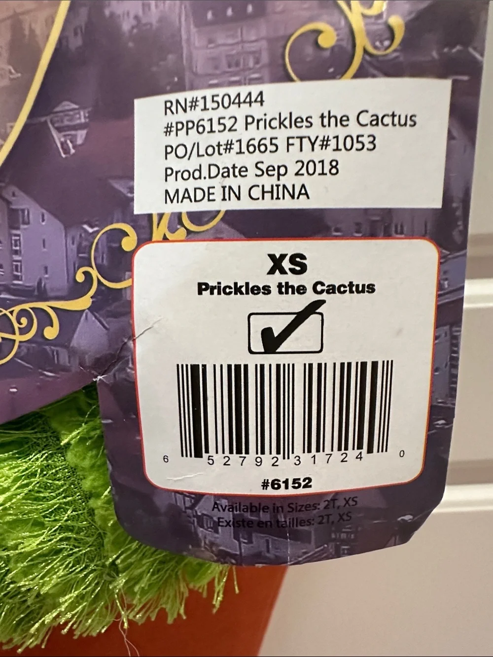 Princess Parade Prickles the Cactus Kids Halloween Costume - Green & Brown
